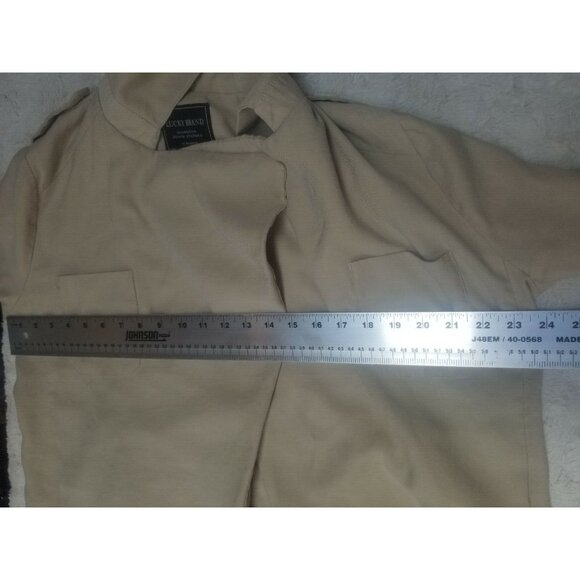 Lucky Brand Womens Open Front Blazer Draped Long Sleeve Jacket Medium White - Picture 5 of 9